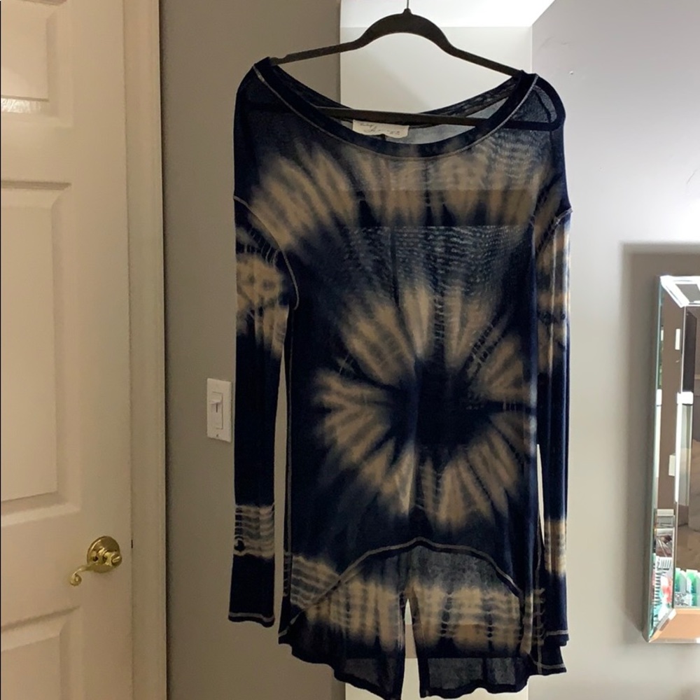 Long Sleeve Tie-Dye Top